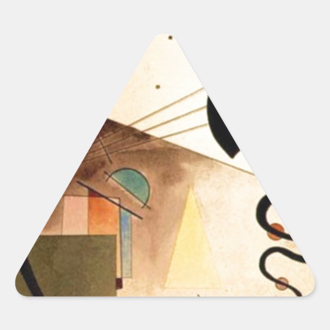 Kandinsky Abstract Triangle Sticker (Front)