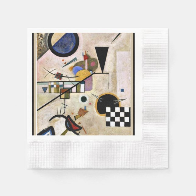 Kandinsky - Accords Opposes Napkin (Front)