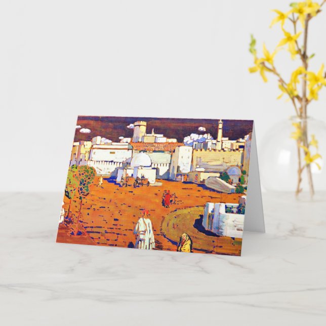 Kandinsky - Arab Town Card (Yellow Flower)