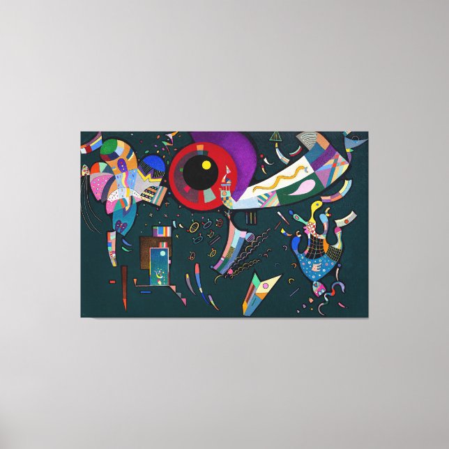 KANDINSKY - AROUND THE CIRCLE - 1940 -  CANVAS PRINT (Front)
