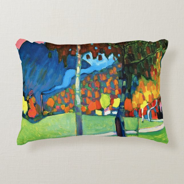 Kandinsky - Autumn Study in Oberau Decorative Cushion (Front)