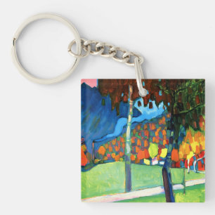 Kandinsky - Autumn Study in Oberau Key Ring
