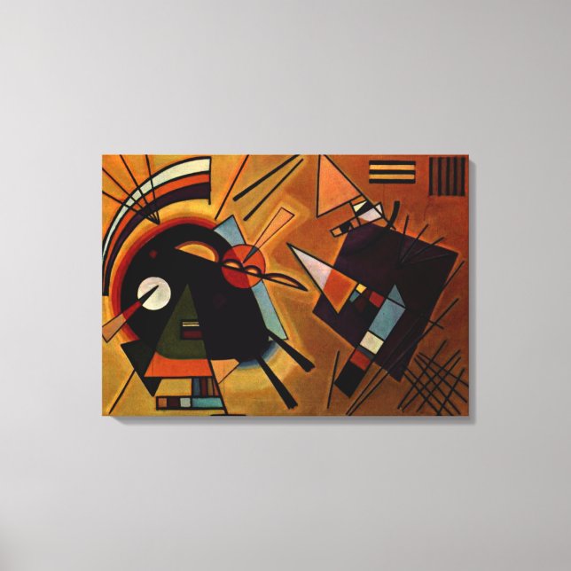 Kandinsky - Black and Violet Canvas Print (Front)