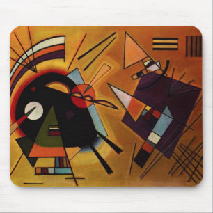 Kandinsky Black and Violet Mouse Pad