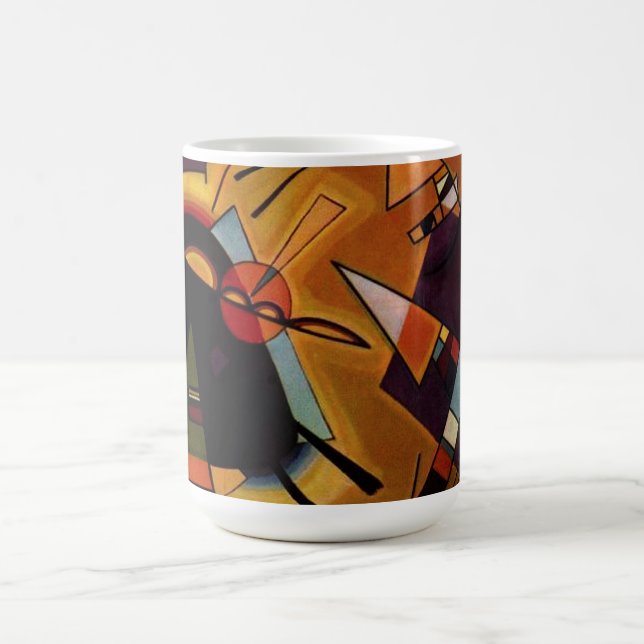 Kandinsky Black and Violet Mug (Center)