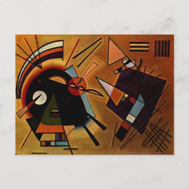 Kandinsky - Black and Violet Postcard (Front)
