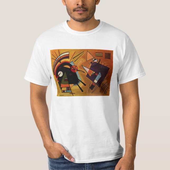 Kandinsky Black and Violet T-shirt (Front)