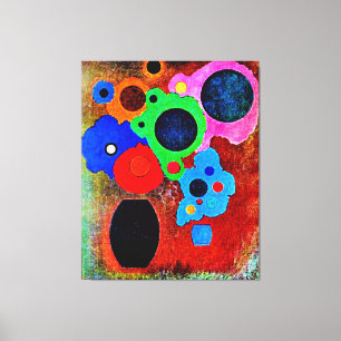 Kandinsky - Black Increasing Canvas Print