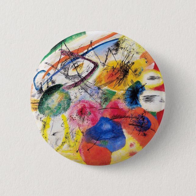 Kandinsky Black Lines Button (Front)