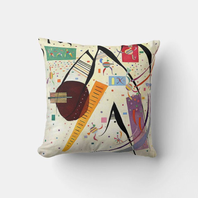 Kandinsky - Black Points Cushion (Front)