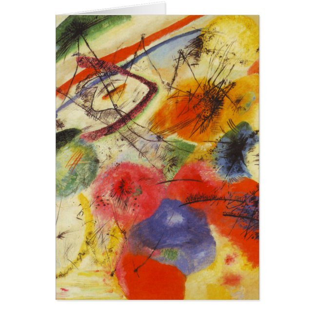 Kandinsky Black Strokes Abstract Painting (Front)