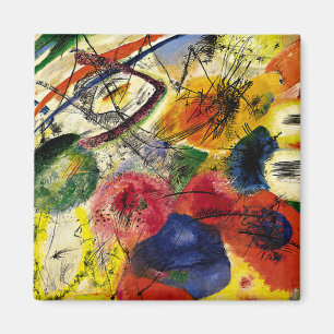 Kandinsky - Black Strokes Magnet