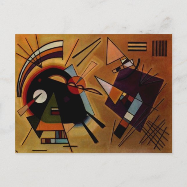Kandinsky Black Violet Postcard (Front)