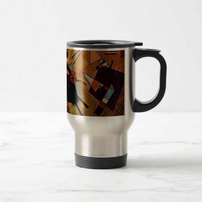 Kandinsky Black Violet Travel Mug (Right)