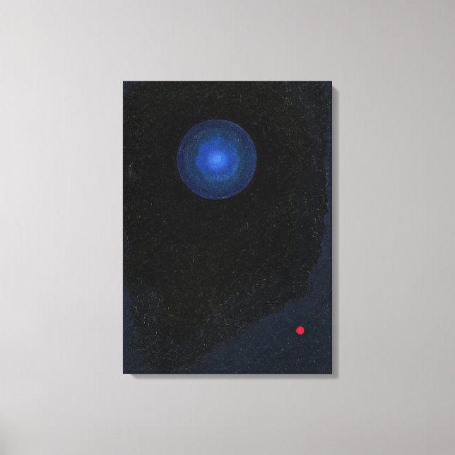Kandinsky - Blue, abstract art Canvas Print (Front)