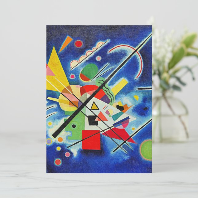 Kandinsky - Blue Painting Card (Standing Front)
