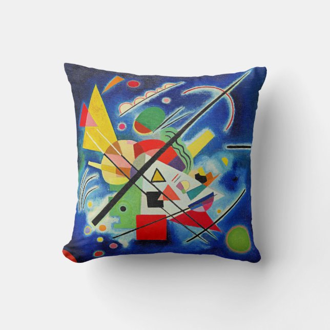 Kandinsky - Blue Painting Cushion (Front)