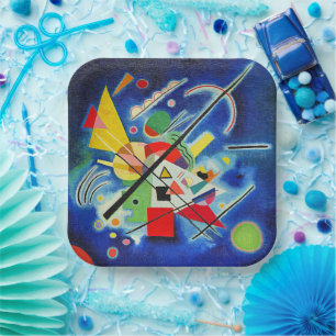 Kandinsky - Blue Painting Paper Plate