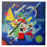 Kandinsky - Blue Painting,  Tile<br><div class="desc">Wassily Kandinsky famous abstract artwork,  Blue Painting.</div>
