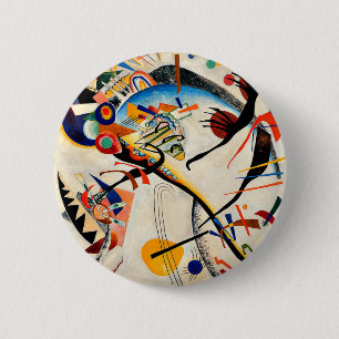 Kandinsky - Blue Segment, 6 Cm Round Badge