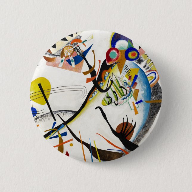 Kandinsky Blue Segment Button (Front)
