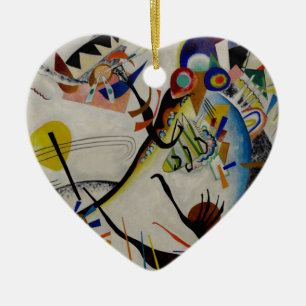 Kandinsky Blue Segment Ceramic Tree Decoration