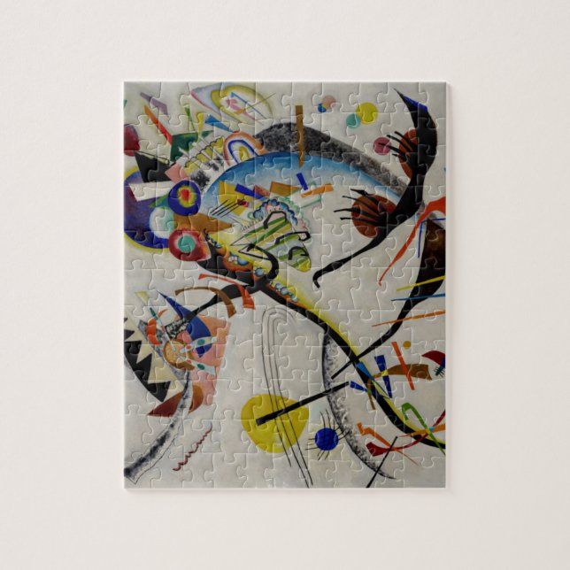 Kandinsky Blue Segment Jigsaw Puzzle (Vertical)