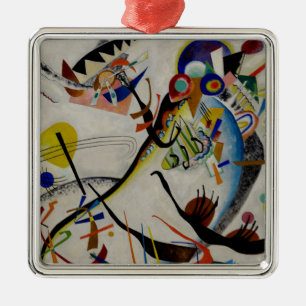 Kandinsky Blue Segment Metal Tree Decoration