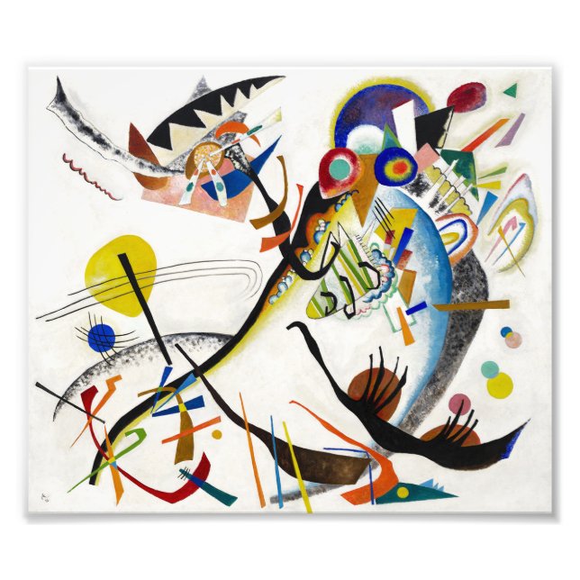 Kandinsky Blue Segment Print (Front)