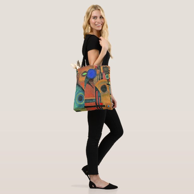 Kandinsky - Brown Silence, abstract art Tote Bag (On Model)