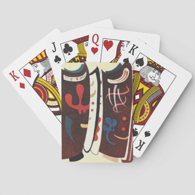 Kandinsky Brown with Supplement Abstract Playing Cards (Back)