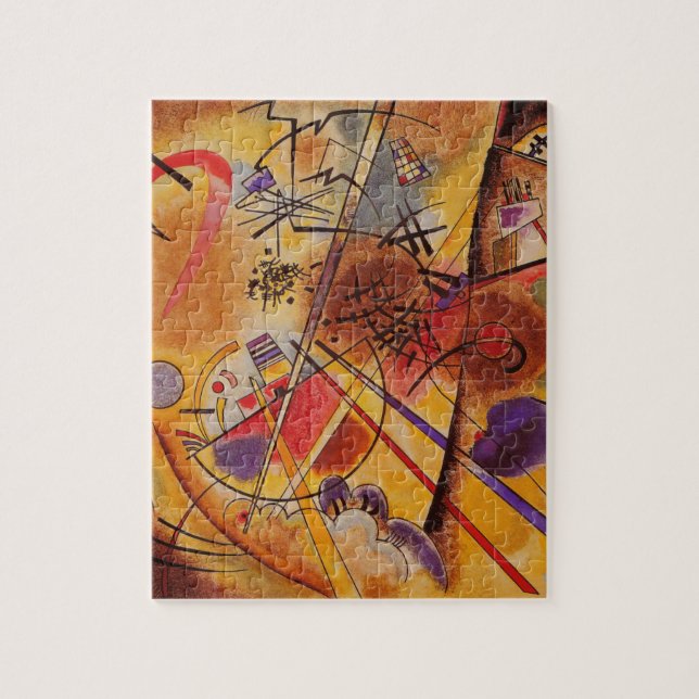 Kandinsky Brown Yellow Red Blue Jigsaw Puzzle (Vertical)