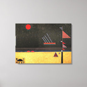 Kandinsky - Brownish, abstract art, Canvas Print