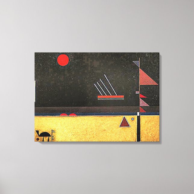 Kandinsky - Brownish, abstract art, Canvas Print (Front)