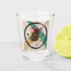 Kandinsky Circles in a Circle Painting Shot Glass