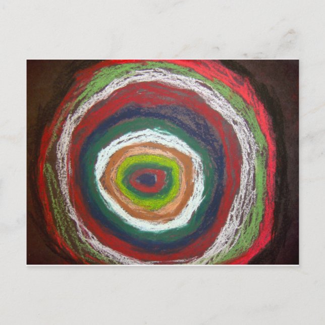 Kandinsky Circles Postcard (Front)