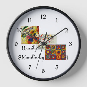 Kandinsky - Collage of his artwork Clock