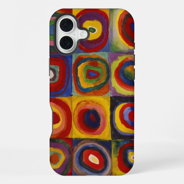 Kandinsky Colour Study of Squares Circles iPhone Case (Back)