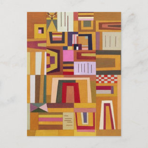 Kandinsky Compensation Rose Postcard