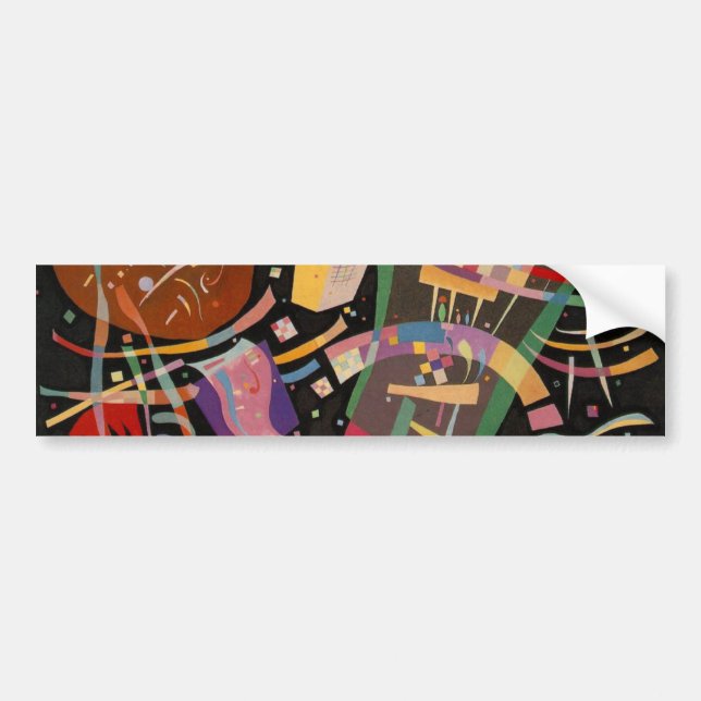 Kandinsky Composition 10 Abstract Painting Bumper Sticker (Front)