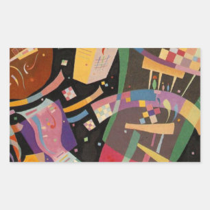 Kandinsky Composition 10 Abstract Painting Rectangular Sticker