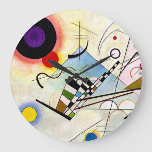 Kandinsky Composition 8 Large Clock