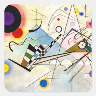 Kandinsky Composition 8 Square Sticker