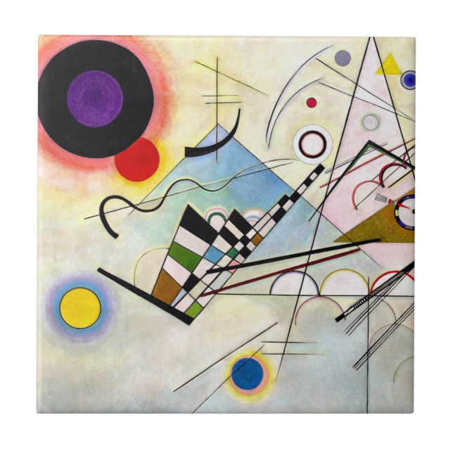 Kandinsky Composition 8 Tile (Front)