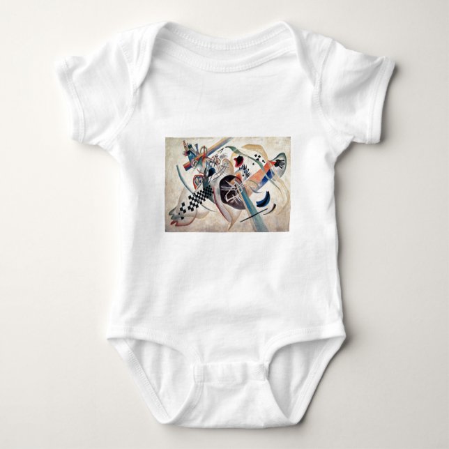 Kandinsky Composition Abstract Baby Bodysuit (Front)