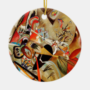 Kandinsky Composition Abstract Ceramic Tree Decoration