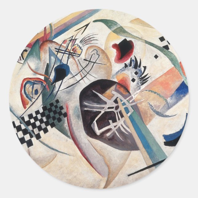 Kandinsky Composition Abstract Classic Round Sticker (Front)