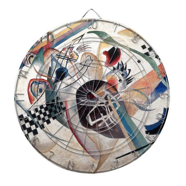 Kandinsky Composition Abstract Dartboard (Front)