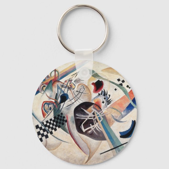 Kandinsky Composition Abstract Key Ring (Front)