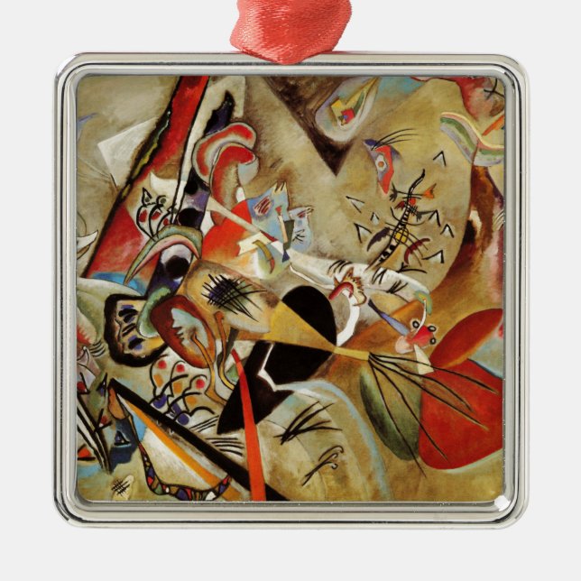 Kandinsky Composition Abstract Metal Tree Decoration (Front)